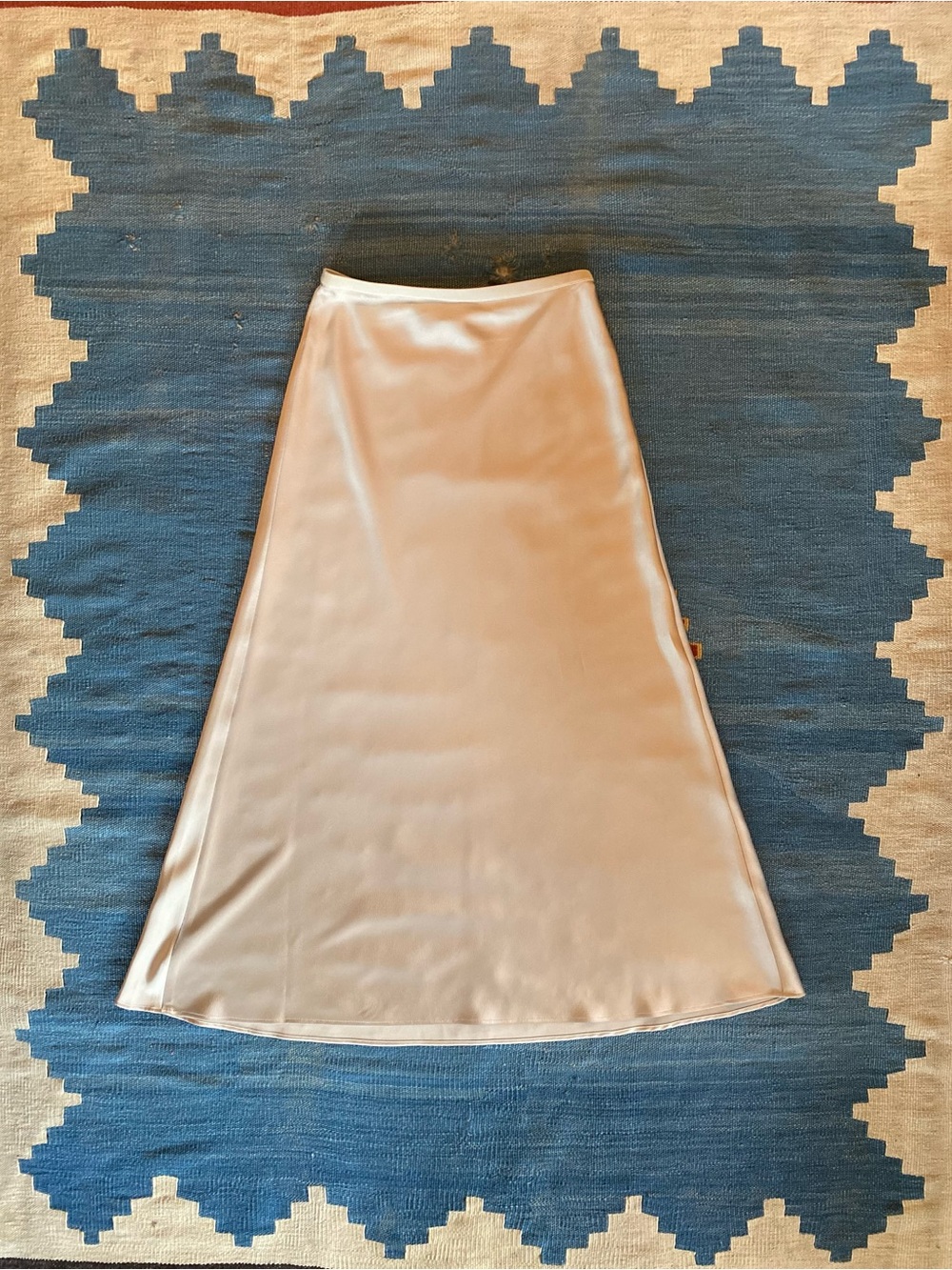 Satin A-Line Midi Skirt